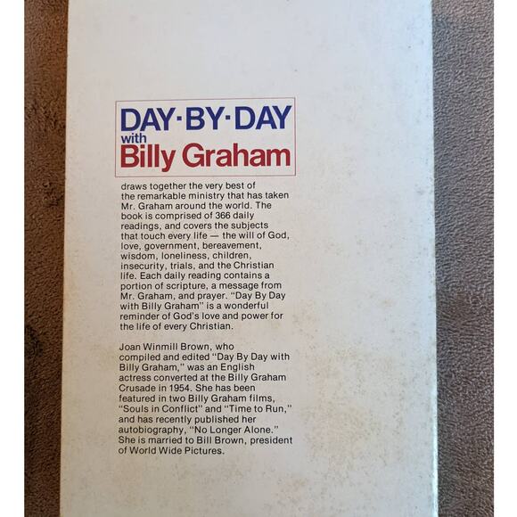 1976 Day By Day With Billy Graham 365 Daily Meditations Christian Devotional - Picture 3 of 11